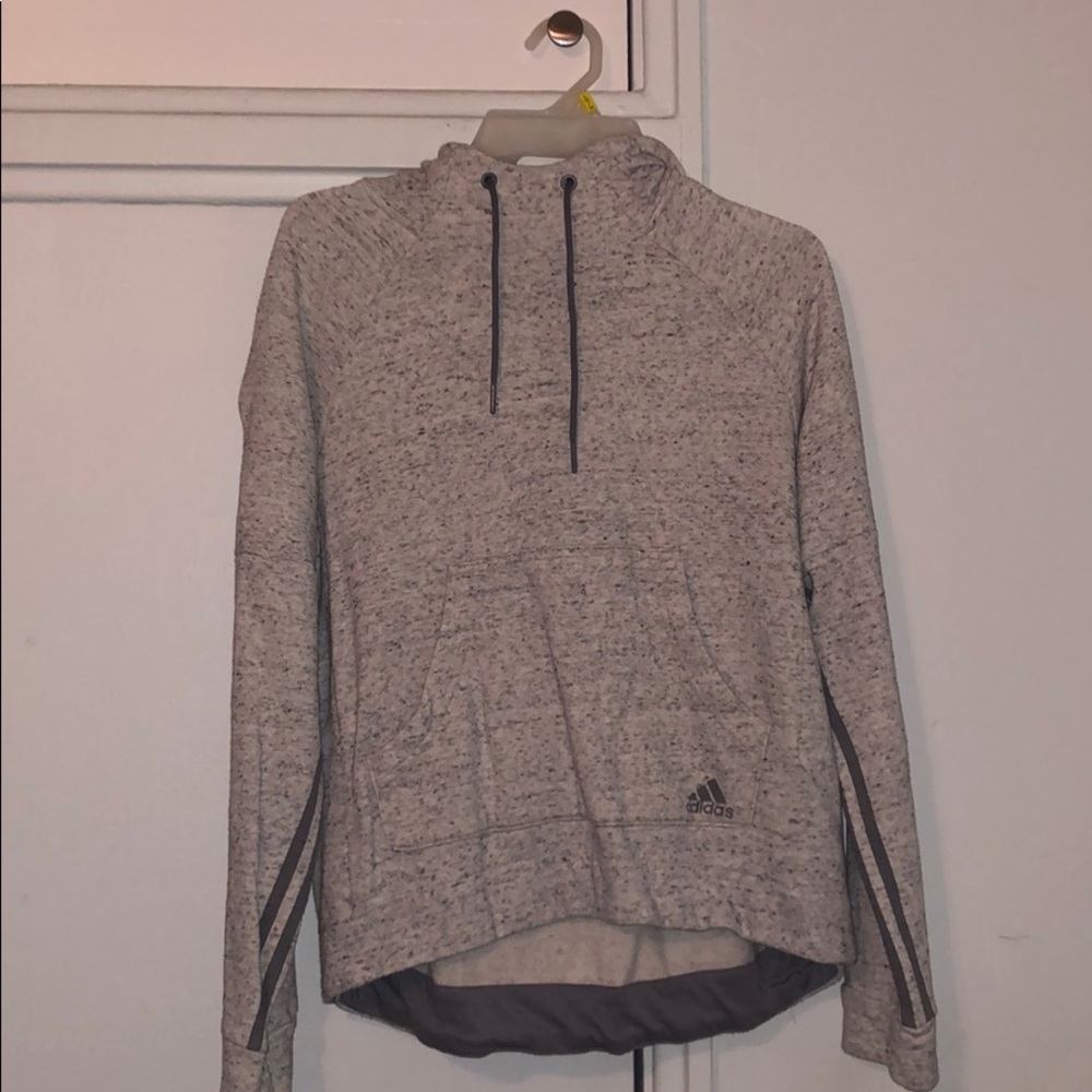 white adidas hoodie